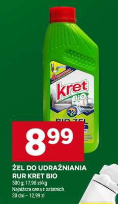 Żel do udrażniania rur Kret Bio