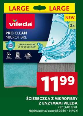 Ściereczka z mikrofibry z enzymami Vileda