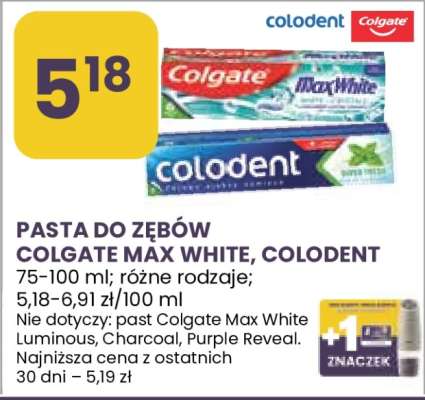 Pasta do zębów Colgate Max White, Colodent