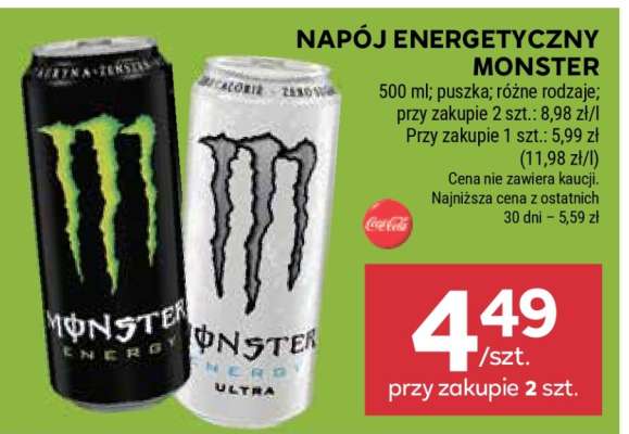 Napój energetyczny Monster