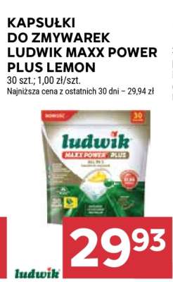 Kapsułki do zmywarek Ludwik Maxx Power Plus Lemon