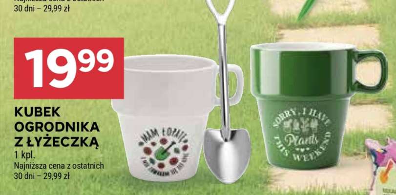 Kubek ogrodnika z łyżeczką