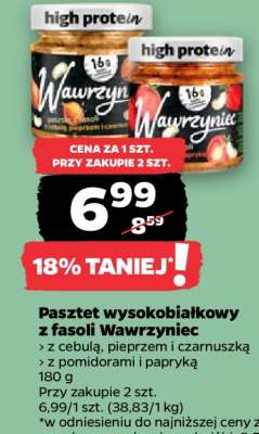 Pasztet wysokobiałkowy z fasoli Wawrzyniec