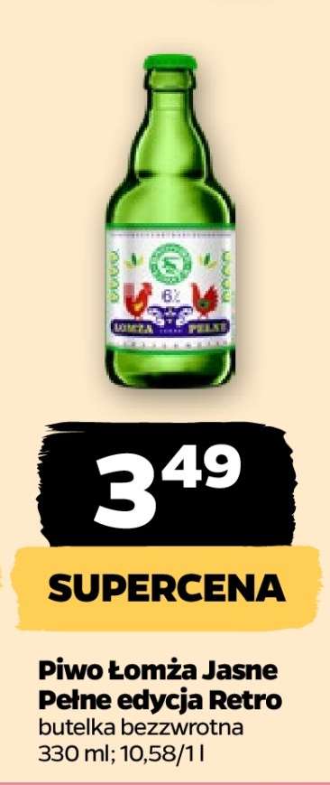 Piwo Łomża Jasne Pełne edycja Retro