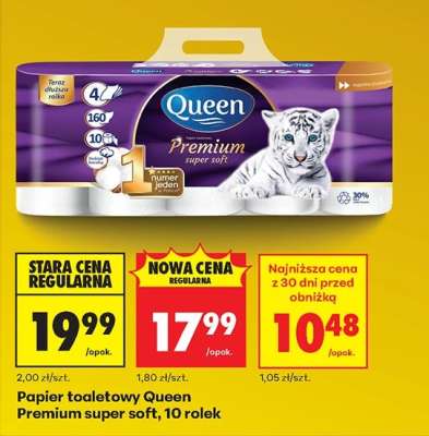 Papier toaletowy Queen Premium super soft, 10 rolek