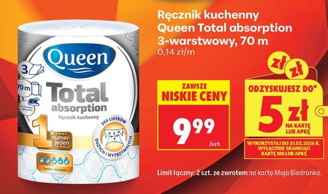 Ręcznik kuchenny Queen Total absorption