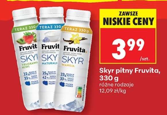 Skyr pitny Fruvita, 330 g