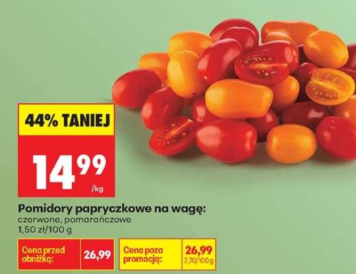 Pomidory papryczkowe na wagę