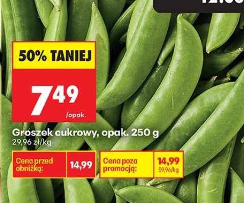 Groszek cukrowy, opak. 250 g