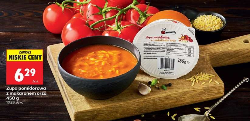 Zupa pomidorowa z makaronem orzo 450 g