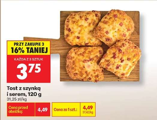 Tost z szynką i serem , 120 g