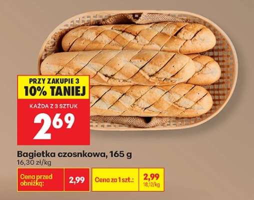 Bagietka czosnkowa 165 g
