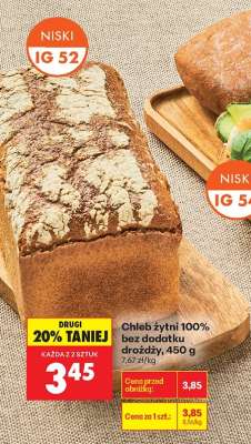 Chleb żytni 100 % bez dodatku drożdży 450 g