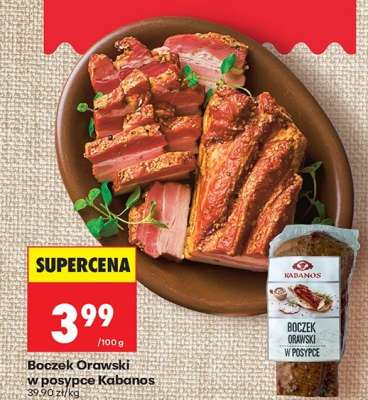 Boczek Orawski w posypce Kabanos