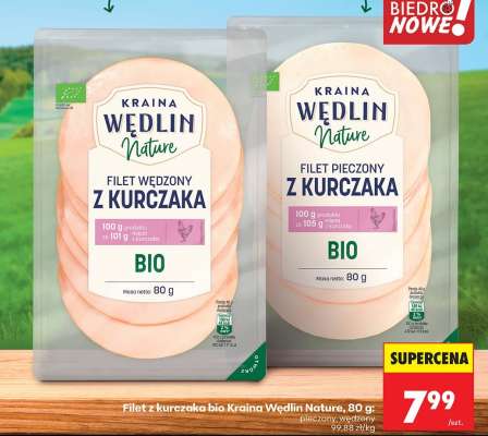 Filet z kurczaka bio Kraina Wędlin Nature, 80 g