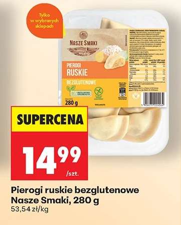 Pierogi ruskie bezglutenowe Nasze Smaki, 280 g