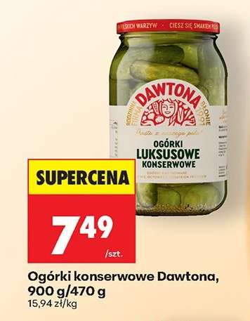 Ogórki konserwowe Dawtona 900 g 470 g