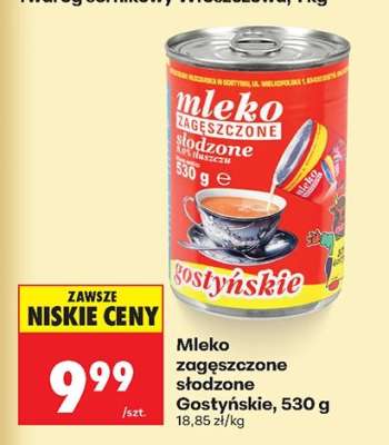 Mleko zagęszczone słodzone Gostyńskie , 530 g