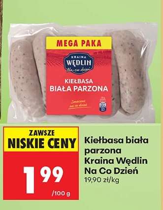 KIEŁBASA BIAŁA PARZONA KRAINA WĘDLIN NA CO DZIEŃ