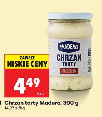 Chrzan tarty Madero 300 g