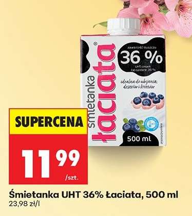 Śmietanka UHT 36% Łaciata, 500 ml