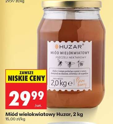 Miód wielokwiatowy Huzar 2 kg