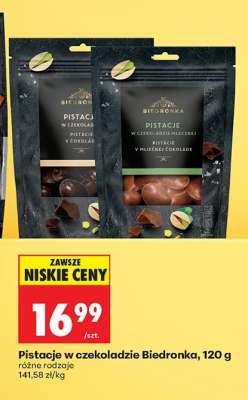 Pistacje w czekoladzie Biedronka, 120 g