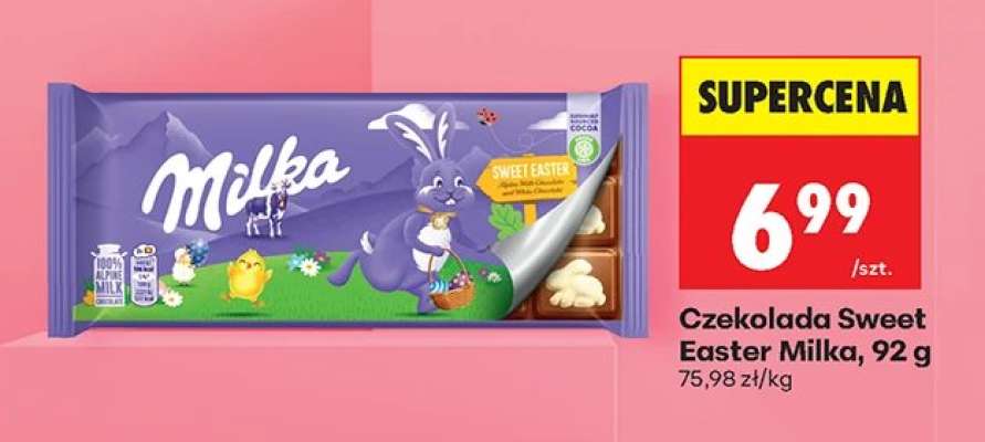 Czekolada Sweet Easter Milka, 92 g