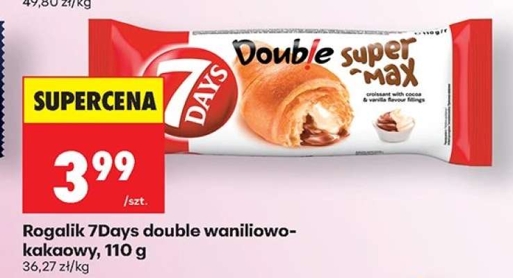 Rogalik 7Days double waniliowo-kakaowy, 110 g