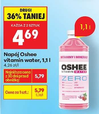 Napój Oshee vitamin water, 1,1 l