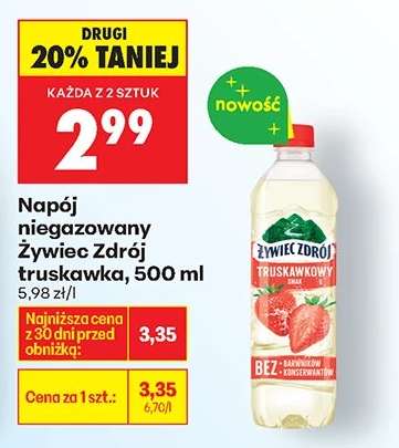 Napój niegazowany Żywiec Zdrój truskawka, 500 ml