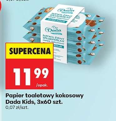 Papier toaletowy kokosowy Dada Kids, 3x60 szt.