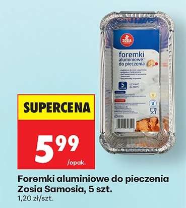 Foremki aluminiowe do pieczenia Zosia Samosia , 5 szt