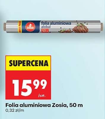 Folia aluminiowa Zosia, 50 m