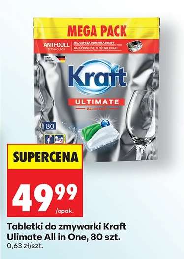 Tabletki do zmywarki Kraft Ultimate All in One, 80 szt.
