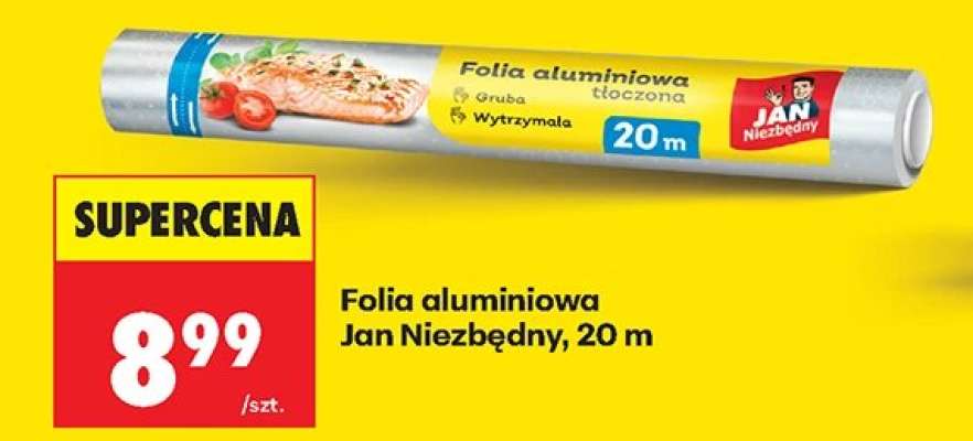 Folia aluminiowa Jan Niezbędny, 20 m