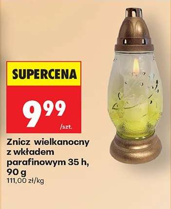Znicz wielkanocny z wkładem parafinowym 35 h, 90 g