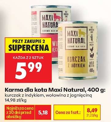 Karma dla kota Maxi Natural, 400 g