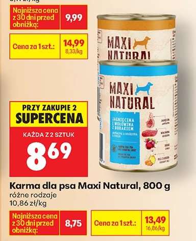 Karma dla psa Maxi Natural, 800 g