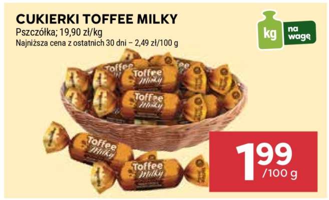 Cukierki Toffee Milky