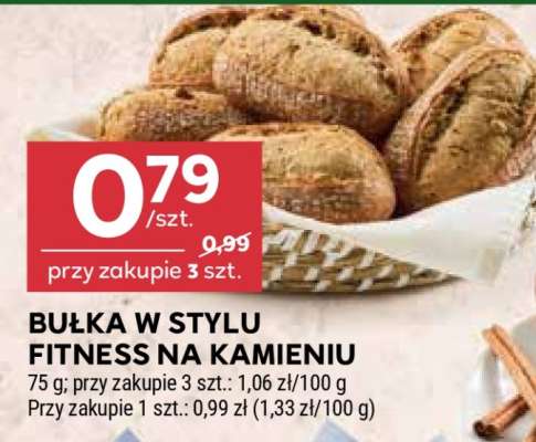 Bułka w stylu fitness na kamieniu
