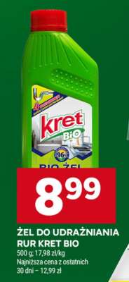 Żel do udrażniania rur Kret Bio