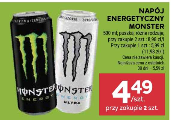 Napój energetyczny Monster