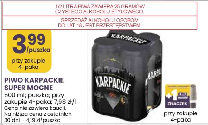 Piwo Karpackie Super Mocne