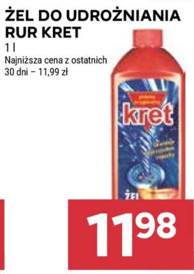 Żel do udrożniania rur KRET