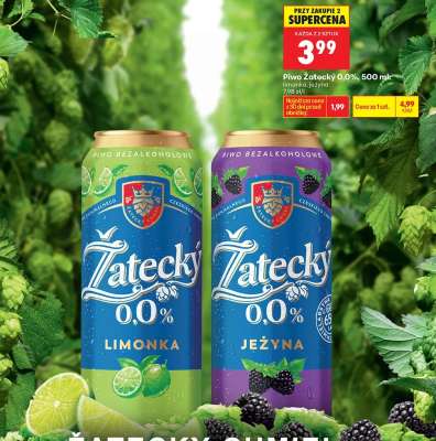 Piwo Żatecky 0,0%, 500 ml