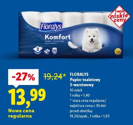 FLORALYS Papier toaletowy 3-warstwowy