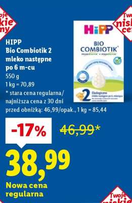 HIPP Bio Combiotik 2 mleko następne po 6 m-cu