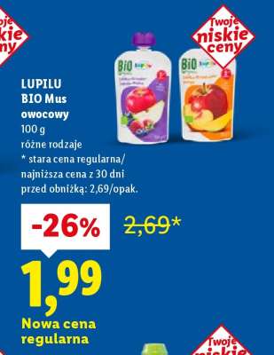 LUPILU BIO Mus owocowy