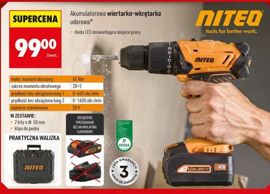 Akumulatorowa wiertarko-wkrętarka udarowa